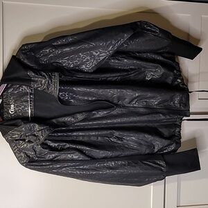 Zyia Active, Woman's Black Bomber Jacket, XL